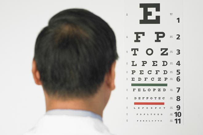 Test ocular optician