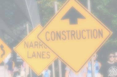 Hard to read street signs due to contract sensitivity vision problems