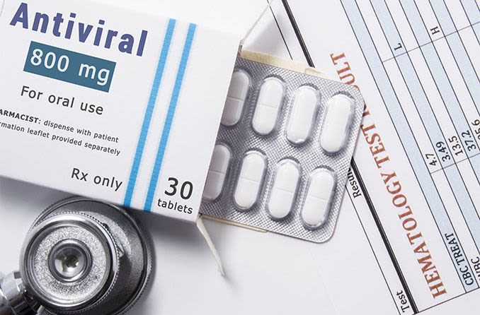 Antiviral medication for eye herpes treatment