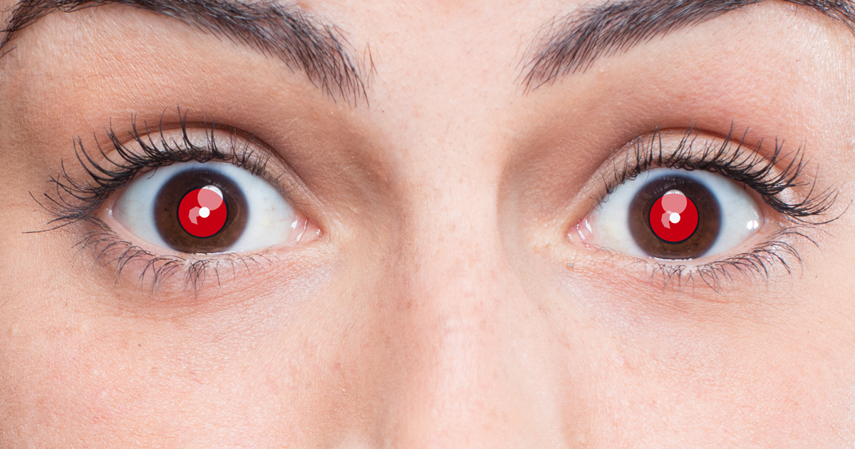 seeing red spots before your eyes