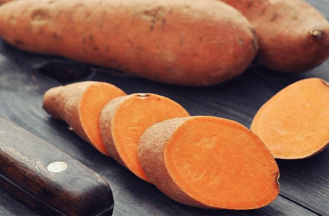 patate douce pour la santé des yeux