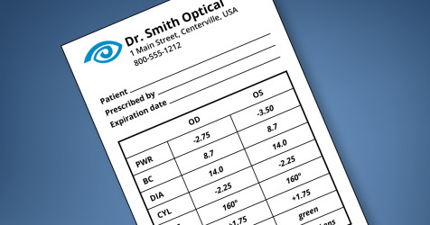 1.75 contact lens prescription