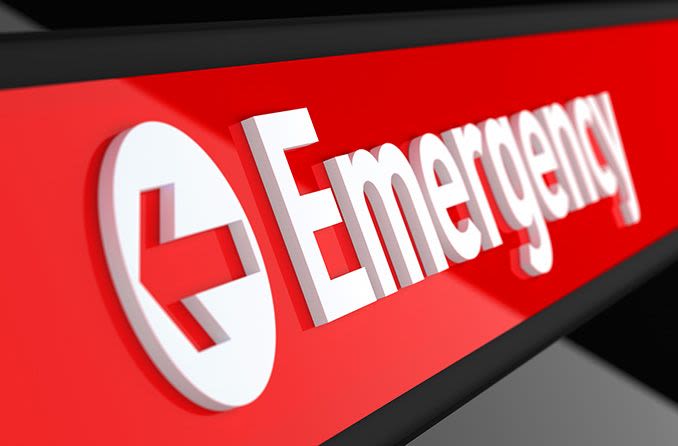 emergency room sign