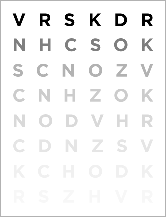 Vision Disability Chart