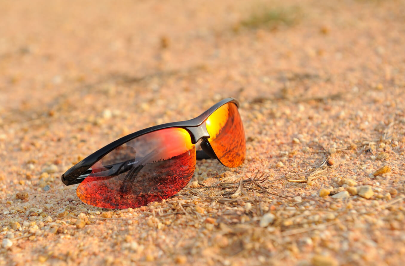 Orange shop colour sunglasses