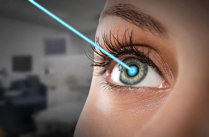 lasik geliştirme alan kadın