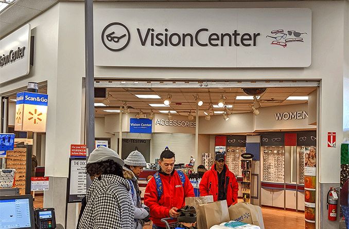 Vision center inside of a Walmart