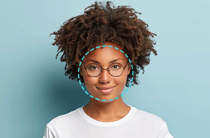 Best shape of glasses for a store round face