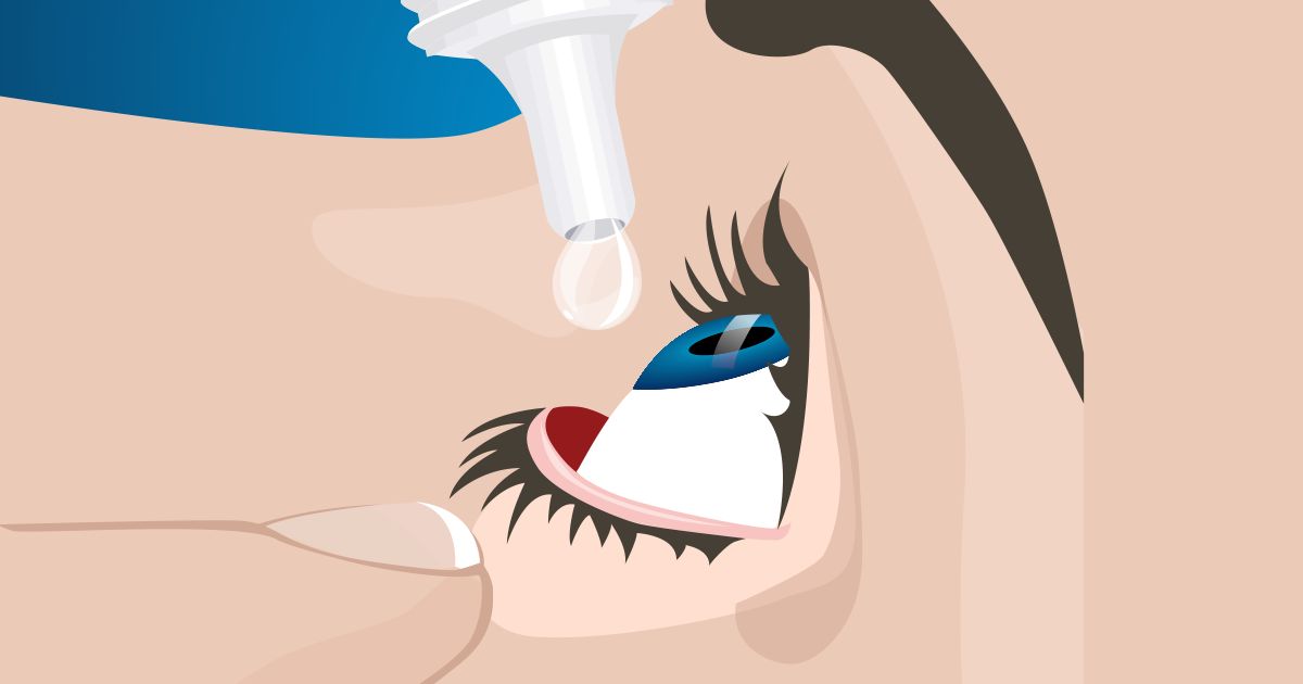 eye drops illustration