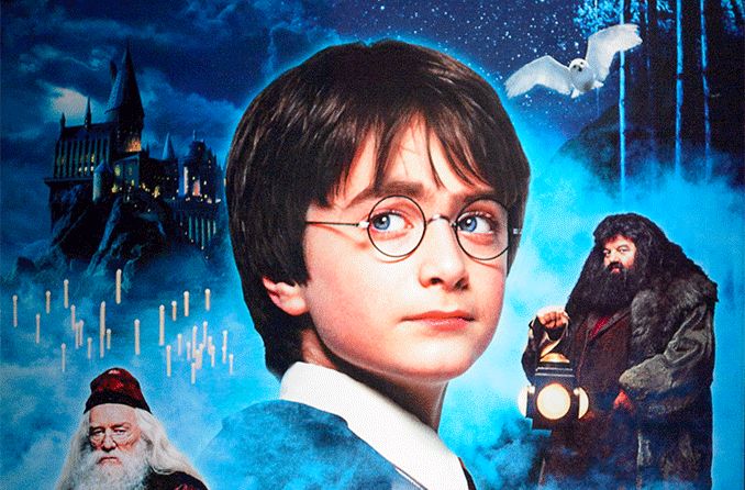 Harry Potter from the Harry Potter books and movies wearing eyeglasses