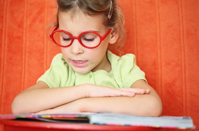 girl with book