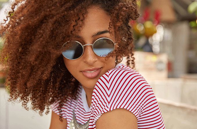 sunglasses in round shape