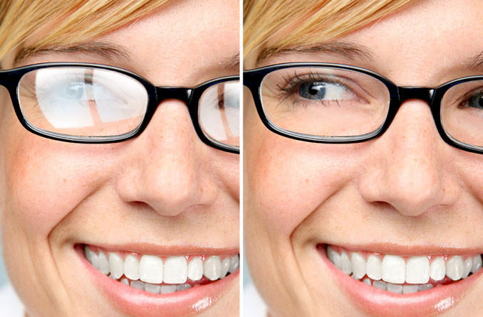 progressive lens with anti glare