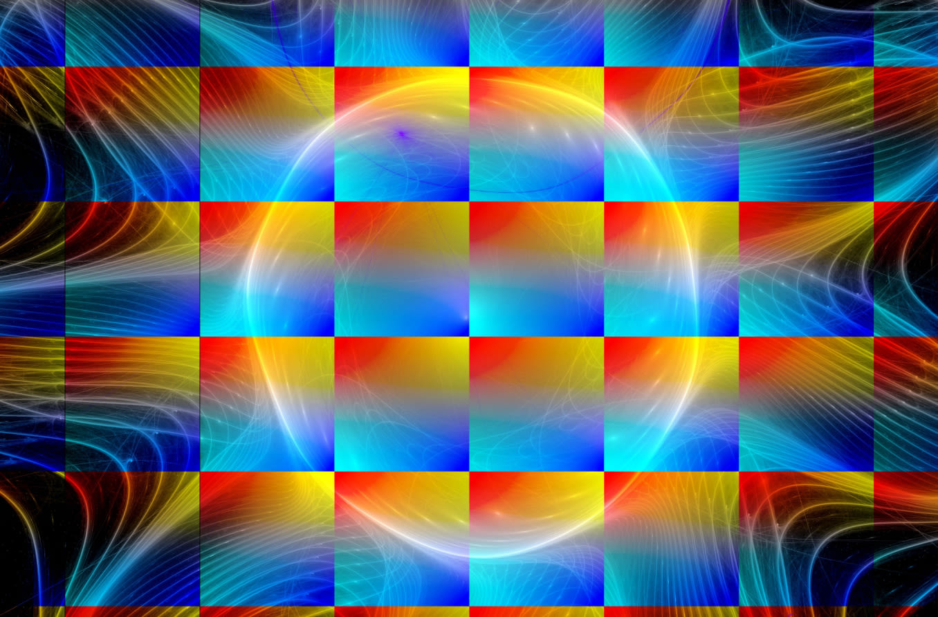 Color depiction of what a person with tetrachromatic vision might see