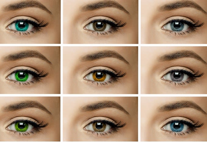 The right types of contact lenses and colours All About Vision