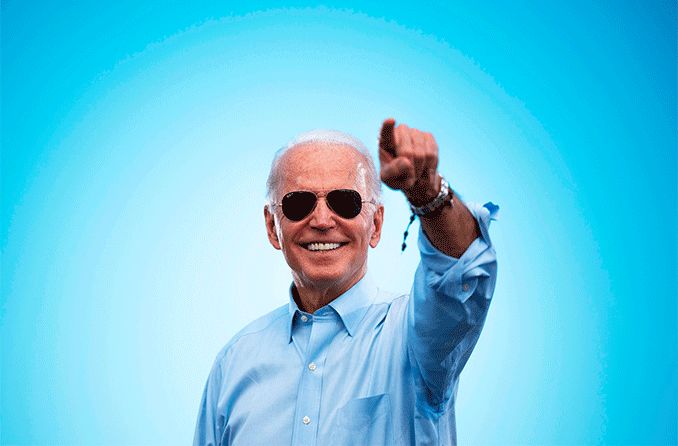 Joe Biden wearing aviator sunglasses