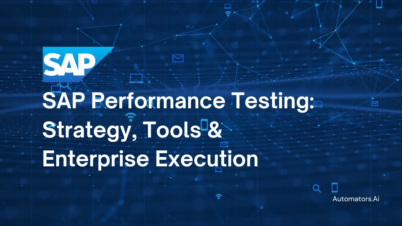 SAP Performance Testing: Strategy, Tools, & Execution Guide