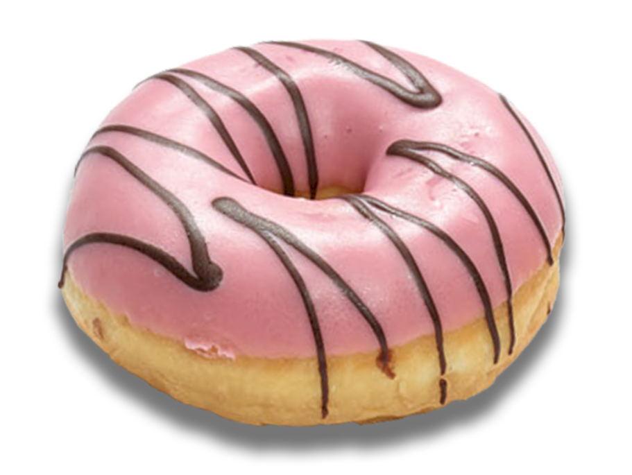 Raspberry Filled Ring Donut