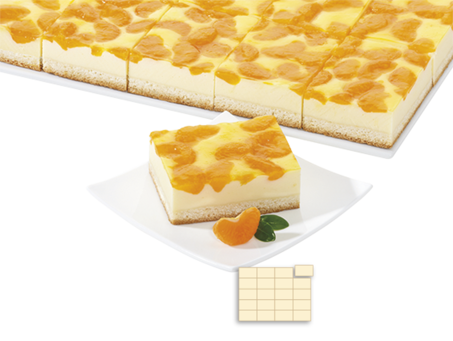 Käse-Mandarinen-Schnitte