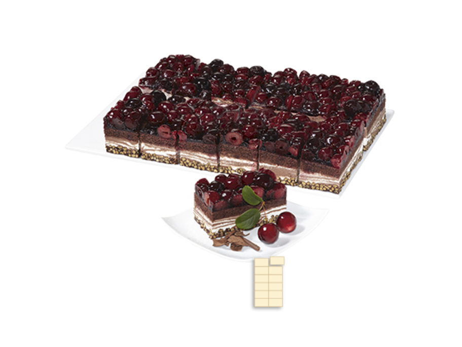 Kirsch-Schoko-Crisp-Schnitte