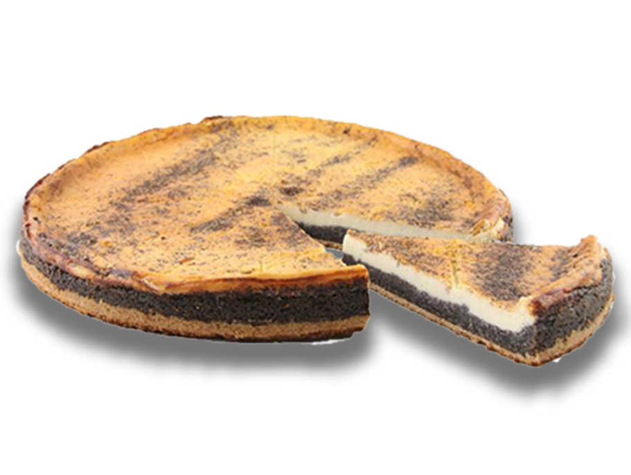 Landkuchen Käse Mohn