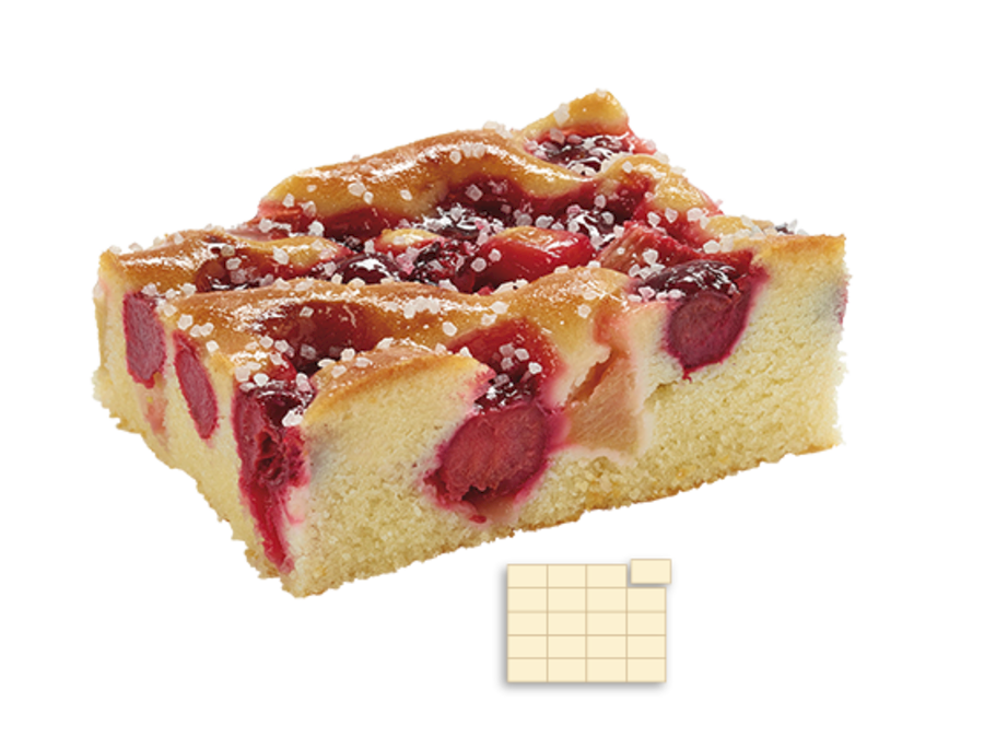 Kirsch-Rhabarber-Schnitte