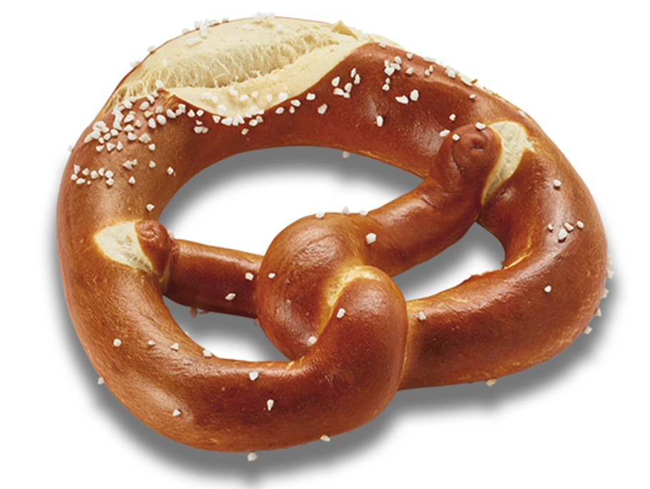 Laugenbrezel, geschnitten