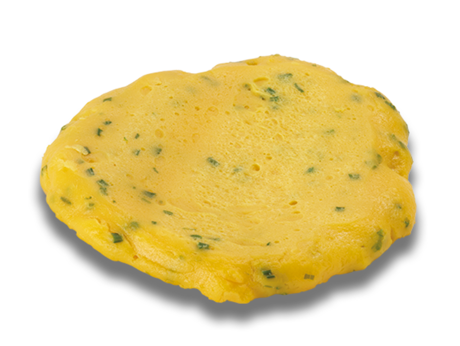 Ei Patty mit Schnittlauch