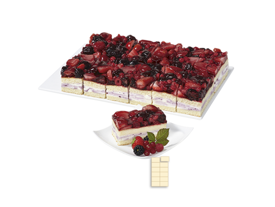 Beerenfrucht-Buttermilch-Schnitte