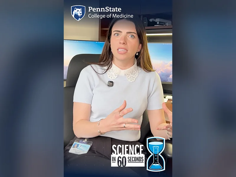 Thumbnail image of Ariane Levesque from a YouTube Short with Science in 60 Seconds branding