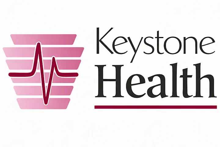 A keystone and heartbeat wave with Keystone Health
