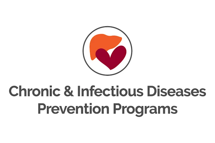Drawing of a heart and liver with Chronic & Infectious Diseases Prevention Program