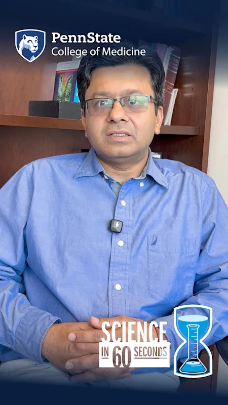 Thumbnail of YouTube Short with image of Shyam Bansal and Science in 60 Seconds branding
