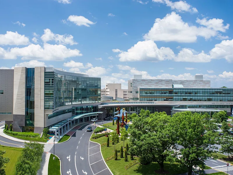 Penn State Health Milton S. Hershey Medical Center from the air