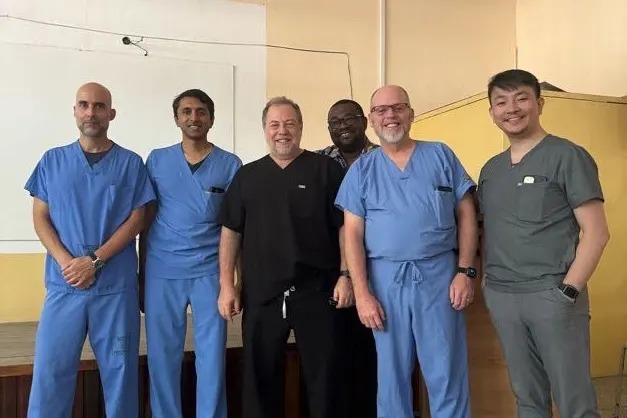 Faculty and resident Dr. Cheng Ma at University of Ghana Medical Center global health trip.