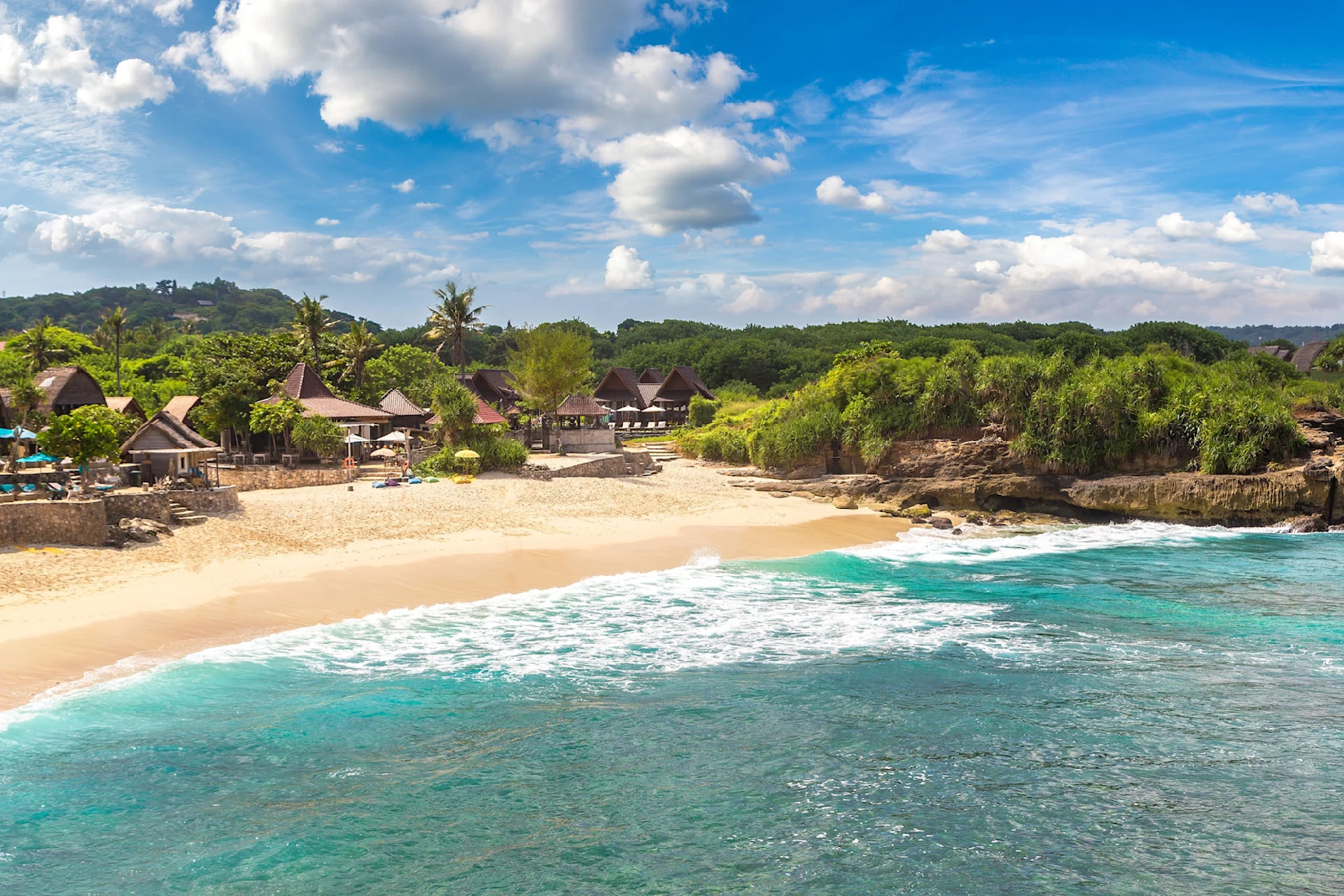 Beach on Island of Nusa Lembongan Bali