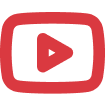 Video-Abspielsymbol in Rot