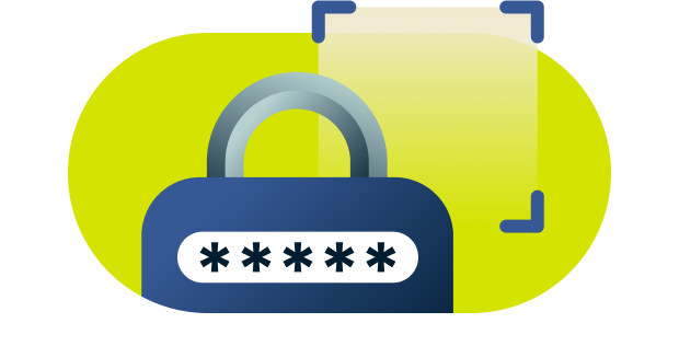 ExpressVPN Keys/password manager biometric unlock lozenge
