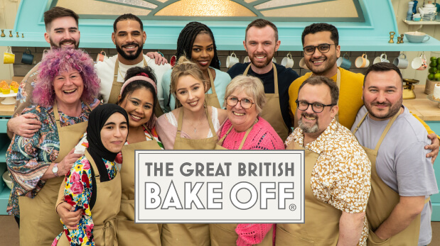 Great British Bake Off titelkaart