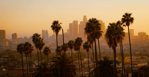 Lo skyline di Los Angeles.