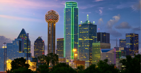 Panorama de la ville de Dallas.