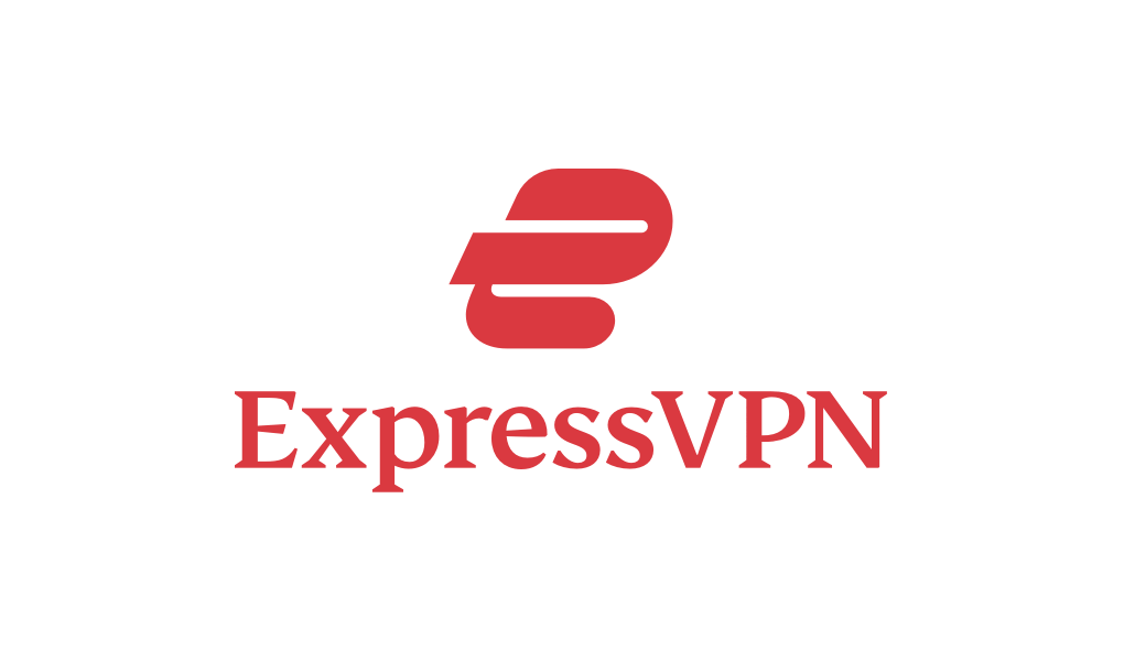 Esikatselu: ExpressVPN:n logo, punainen, pinottu
