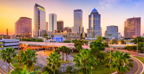 La ville de Tampa.