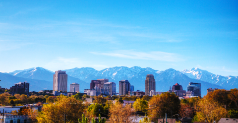 Salt Lake City Skyline.