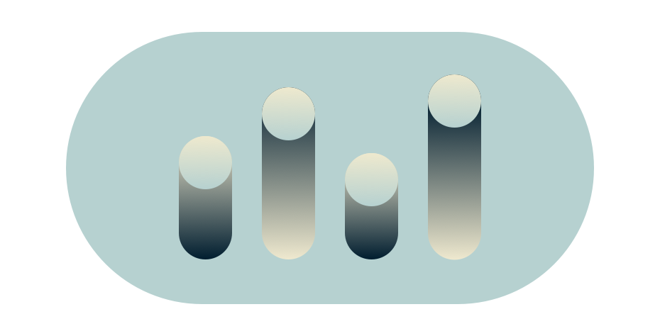 Balkendiagram mit verschieden hohen Balken.