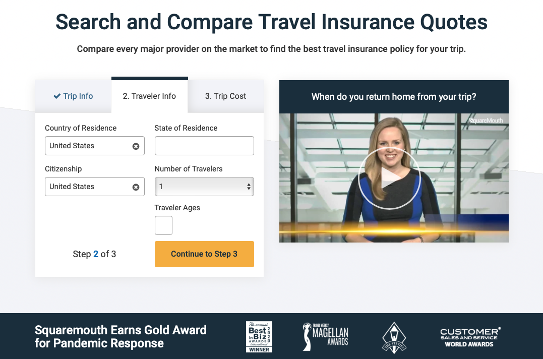 squaremouth travel health insurance