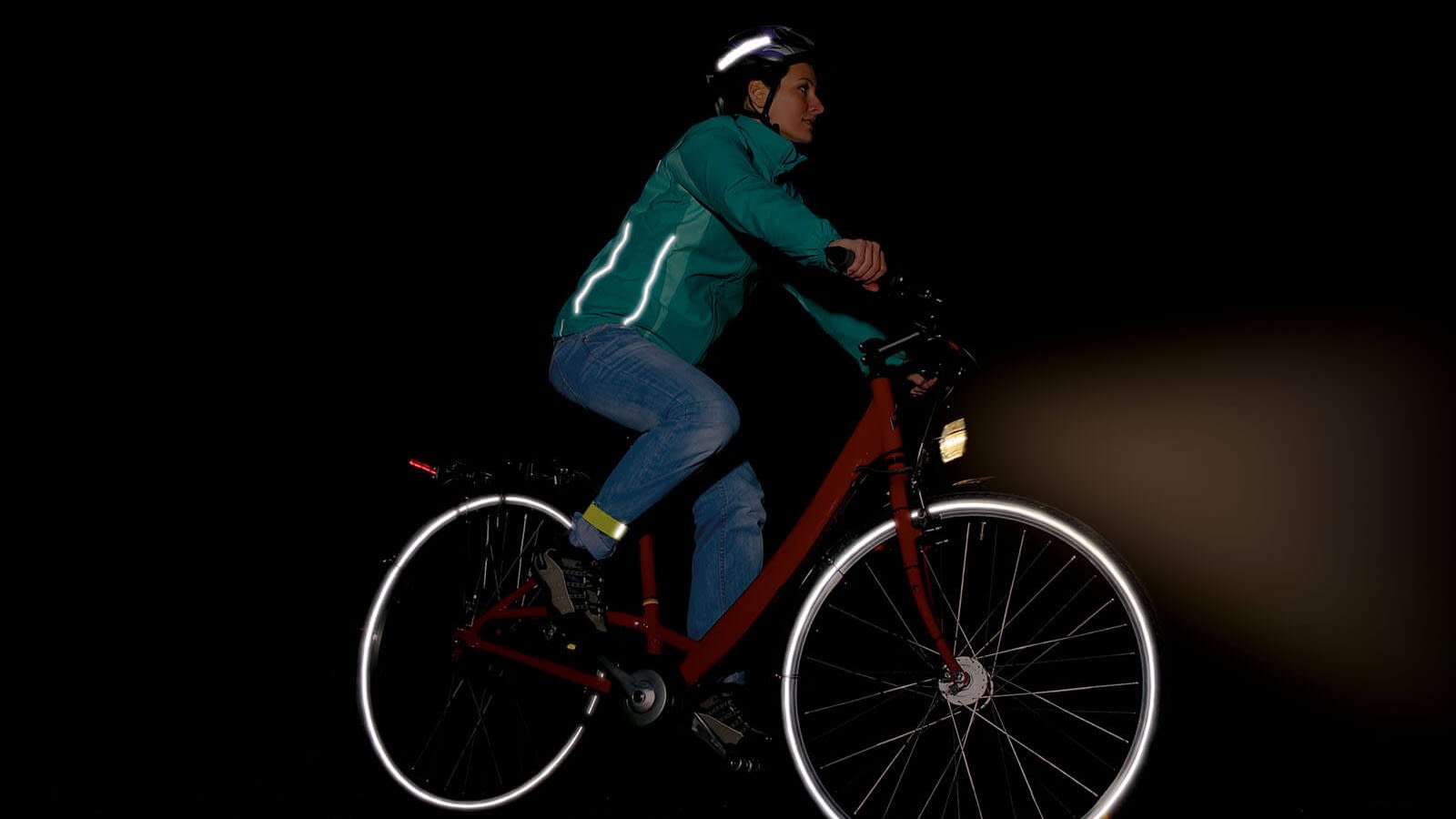 Wie kann ich sicher Radfahren im Dunkeln?