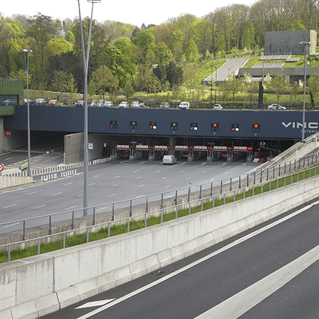 Das Bild zeigt den A86-Duplex-Tunnel in Frankreich.