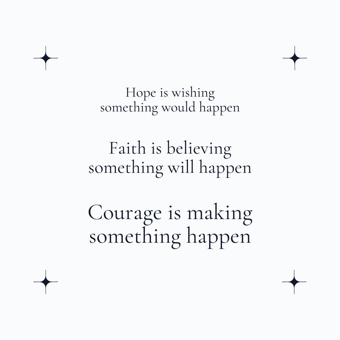 Hope Faith Courage