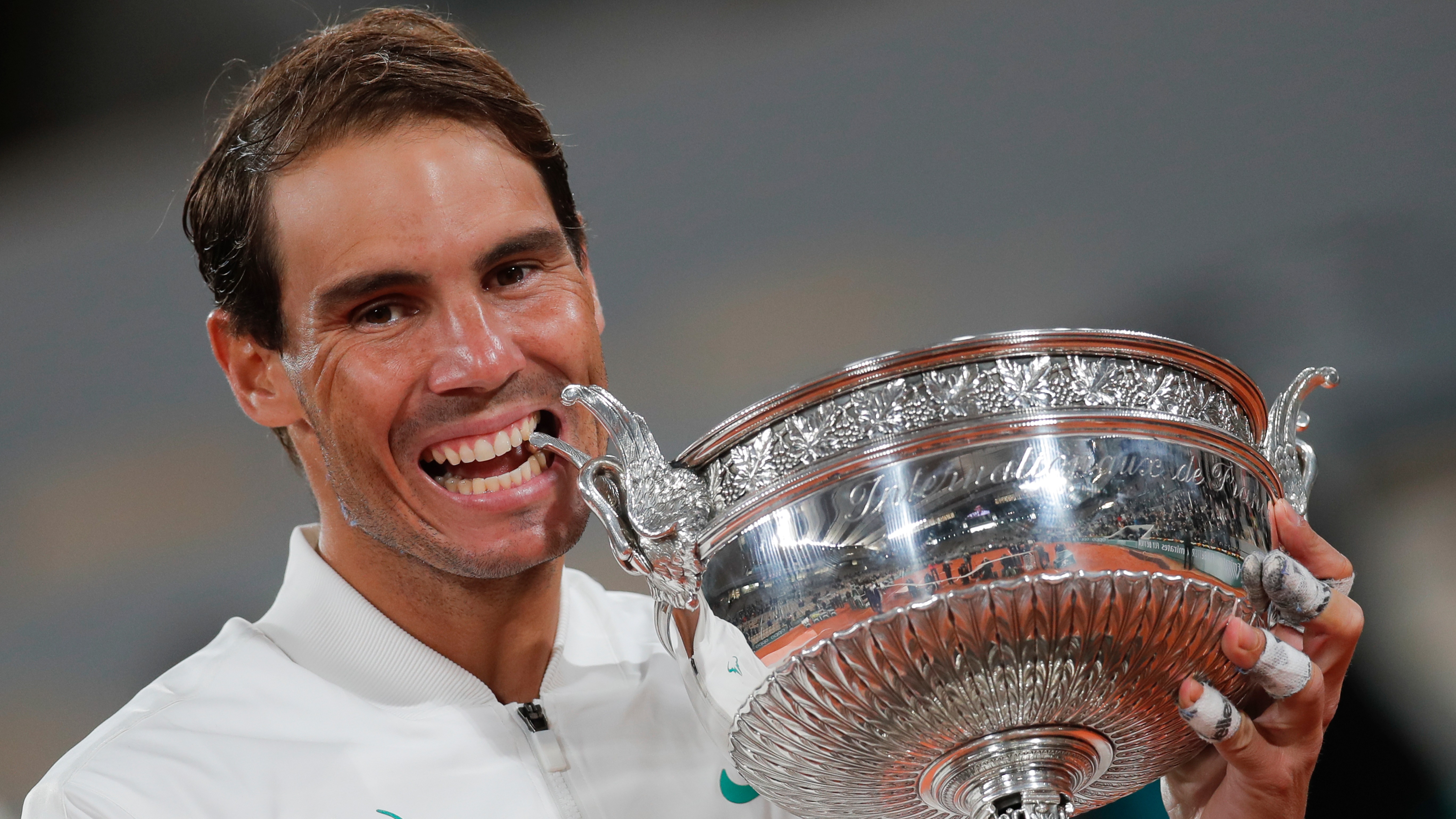 Ruthless Nadal celebrates record-equalling 20th grand slam title